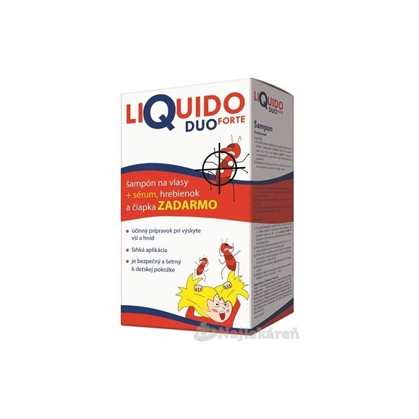 LiQuido DUO Forte šampón proti všiam + sérum 200ml