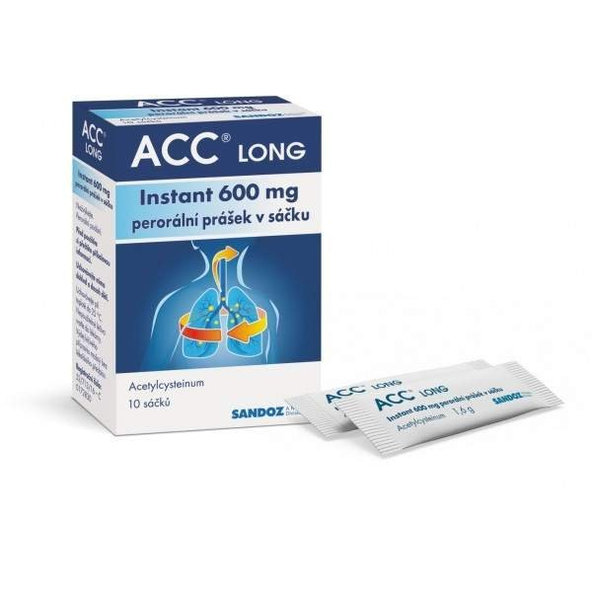 ACC Long Instant na vykašliavanie 600mg/10 vrecúšok