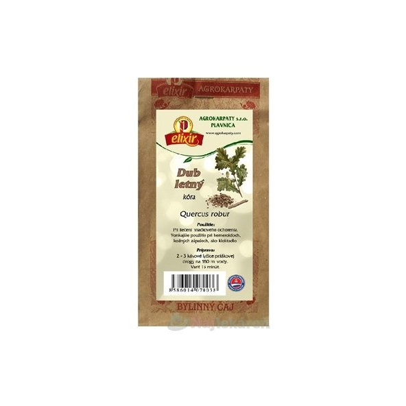 AGROKARPATY DUB LETNÝ kôra, 100g
