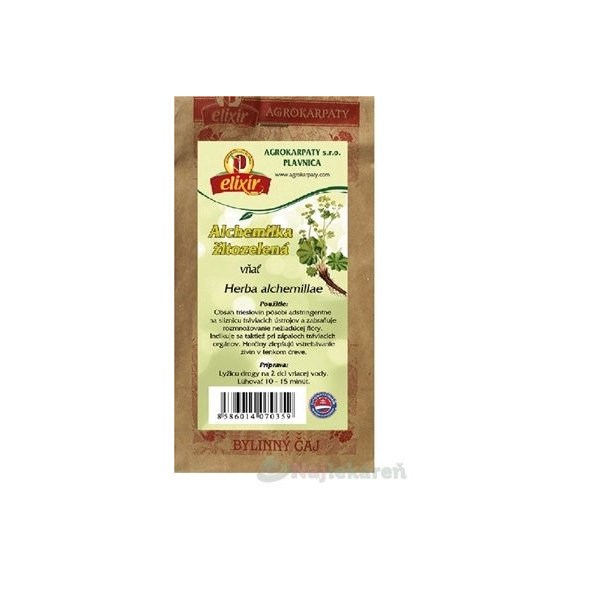 AGROKARPATY ALCHEMILKA ŽLTOZELENÁ vňať, 50g
