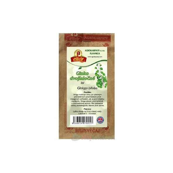 AGROKARPATY GINKGO DVOJLALOCNE list, 30g