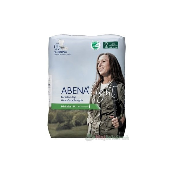 ABENA Light Mini Plus 1A absorpčné vložky, priedušné, savosť 200ml, 16ks
