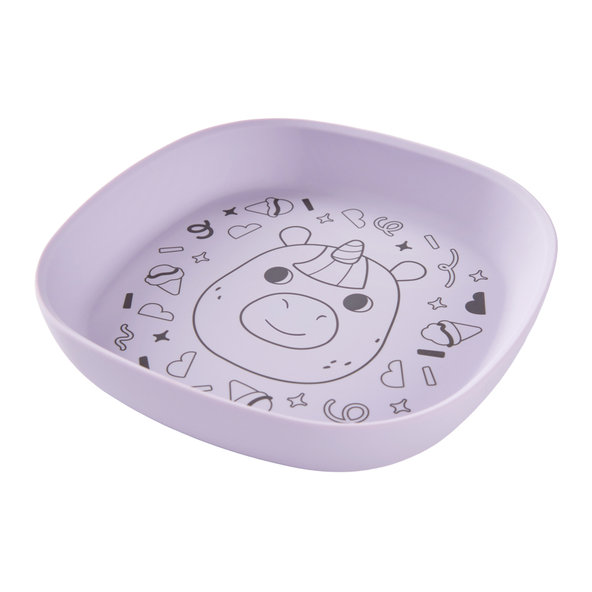 Skip Hop Besties Squad silikónový tanier Purple 24 m+