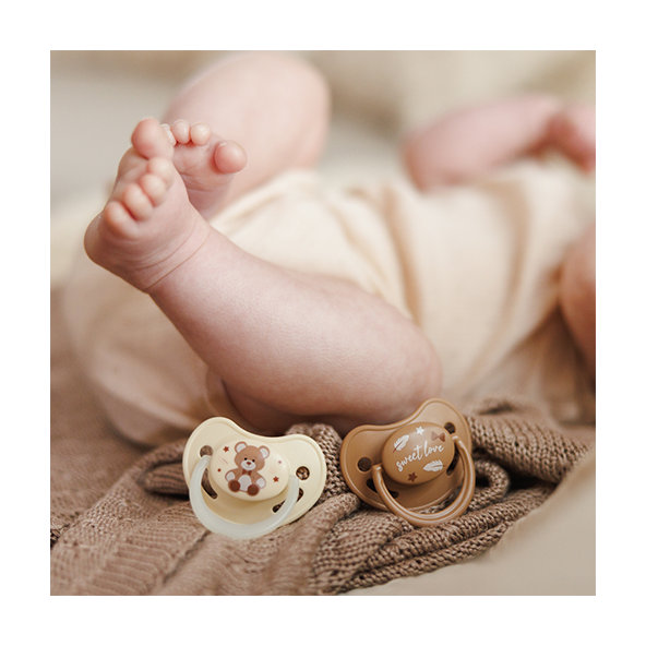 BABYONO Cumlíky silikónové anatomické 0-6m  2 ks