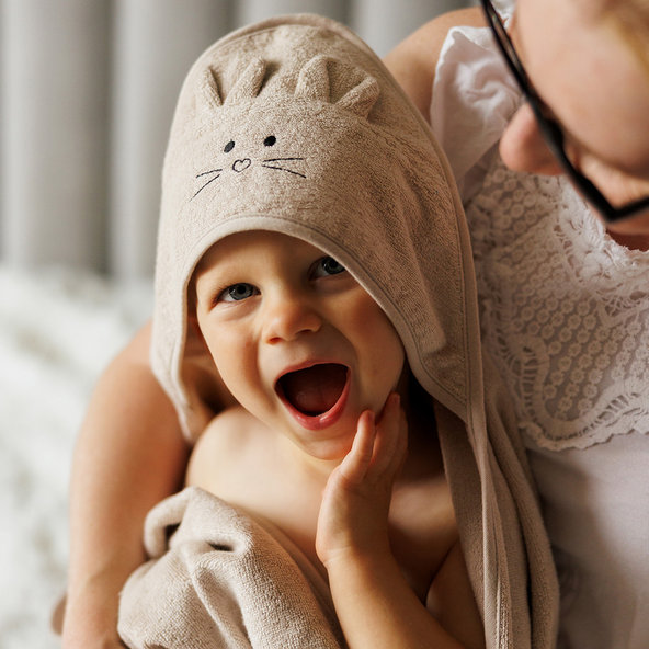 BABYONO Osuška bambusová Super Soft 100x100 cm Light Beige