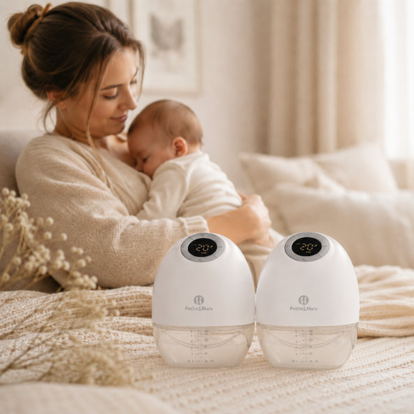 PETITE&MARS Odsávačka materského mlieka elektrická handsfree Gaia Duo