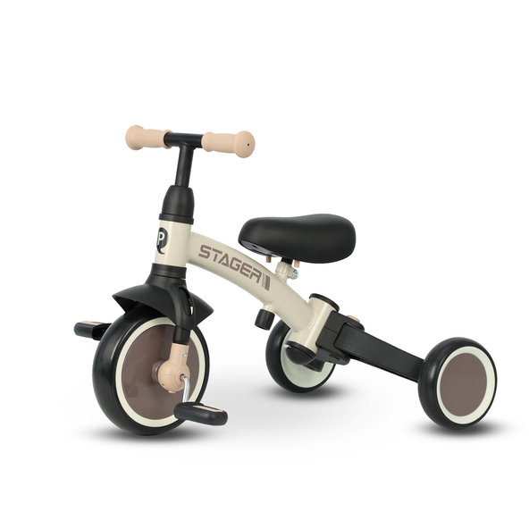 QPLAY Trojkolka Stager 3v1 hnedá do 25 kg