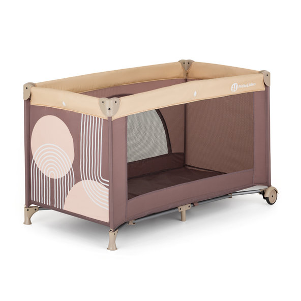 PETITE&MARS Postieľka cestovná Nyja Elegant Dreamlines Mocha