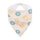 PETITE&MARS Podbradník bandana Luke Beige Kiwis&Misty Green 3m+ 2 ks