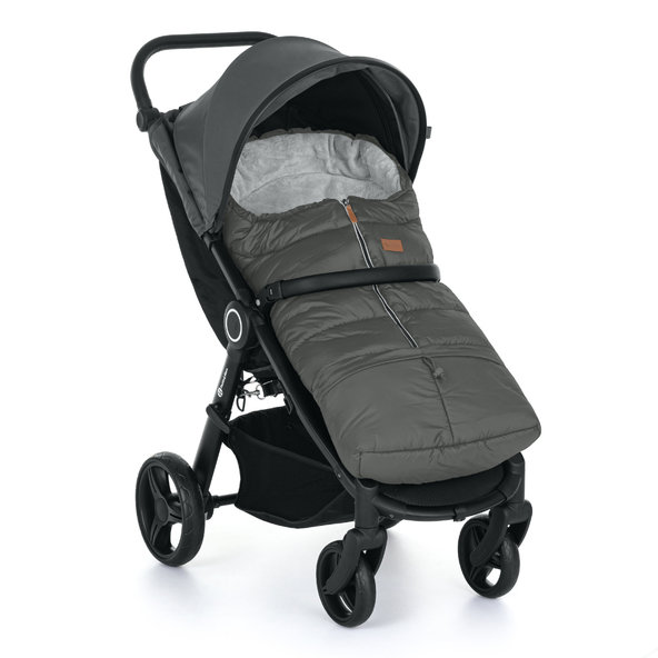 PETITE&MARS Fusak nastaviteľný 3v1 Jibot Horizontal Charcoal Grey