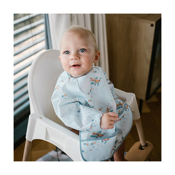BABYONO Podbradník s dlhým rukávom Plane 74x36 cm 6m-2r