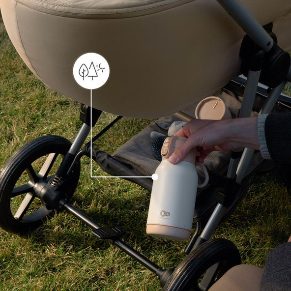 KINDERKRAFT Ohrievač mlieka a termoska Gaja 2v1 Green