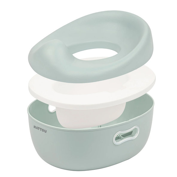 NATTOU Nočník učiaci 3v1 Potty Sage green
