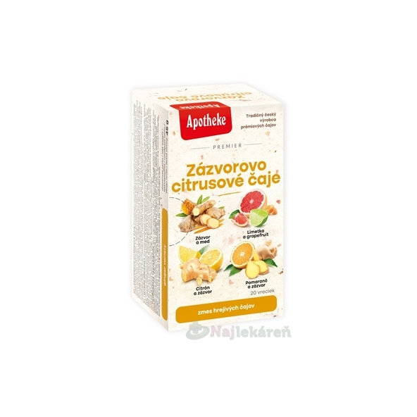 APOTHEKE PREMIER Zázvorovo citrusové čaje zmes 20x2g
