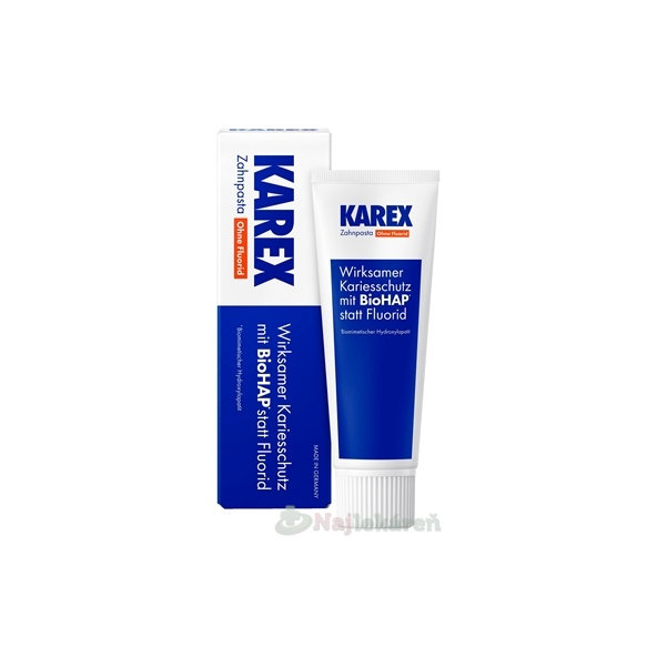 KAREX zubná pasta bez fluoridu 75 ml