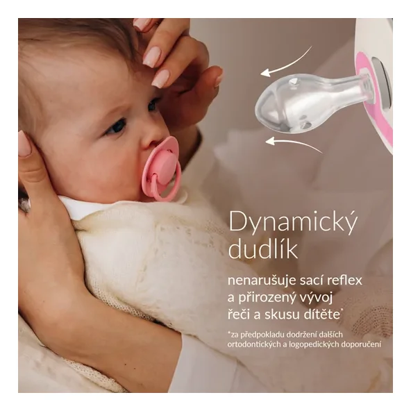 LOVI Cumlík silikónový dynamický Prime Frost 0-6 m 2 ks