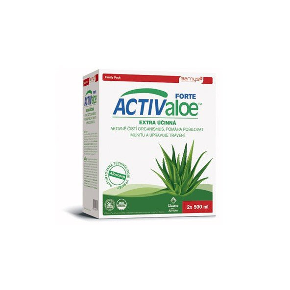BARNY'S Activ aloe vera na detoxikáciu, 2x500ml
