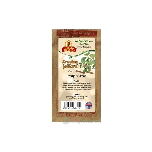 AGROKARPATY KRUŠINA JELŠOVÁ kôra, bylinný čaj 30g