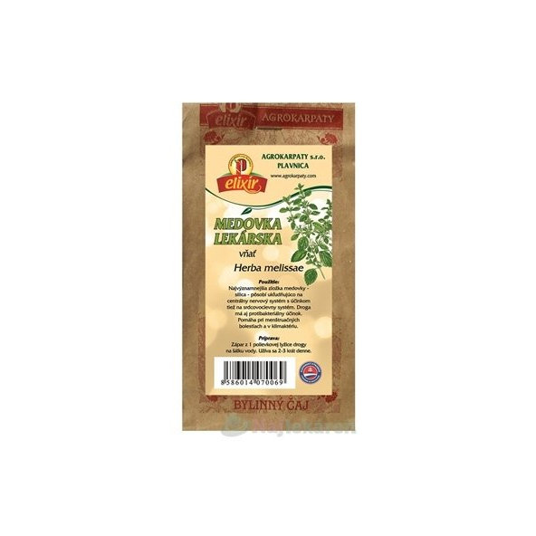 AGROKARPATY MEDOVKA LEKÁRSKA vňať, 30g