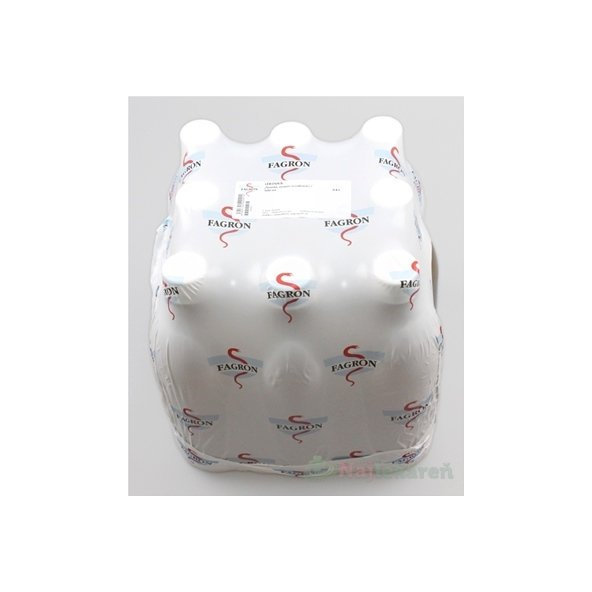 FAGRON Liekovka 500 ml hnedá, skrutkov. uzáver fólia 9 ks