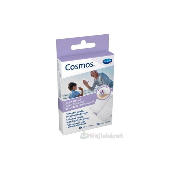 COSMOS Ultra jemná náplasť (25x72mm) 6ks, (40x60mm) 2ks, 1set