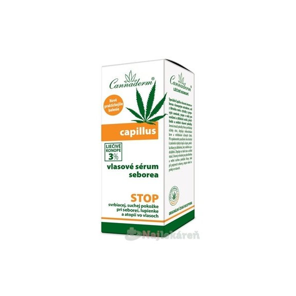 Cannaderm CAPILLUS - vlasové sérum seborea 40ml