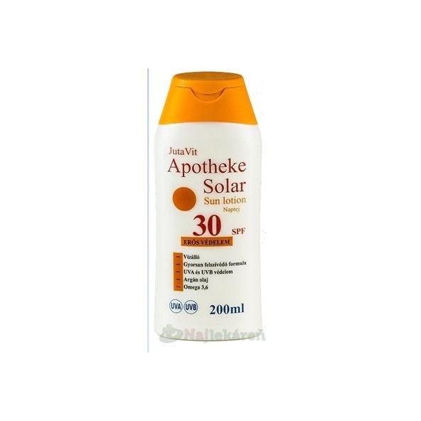 JutaVit Apotheke Solar Sun lotion 30 SPF, 200 ml mlieko