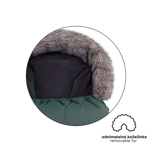 PETITE&MARS Set fusak Comfy 4v1 + rukavice Fjora Veritable Khaki