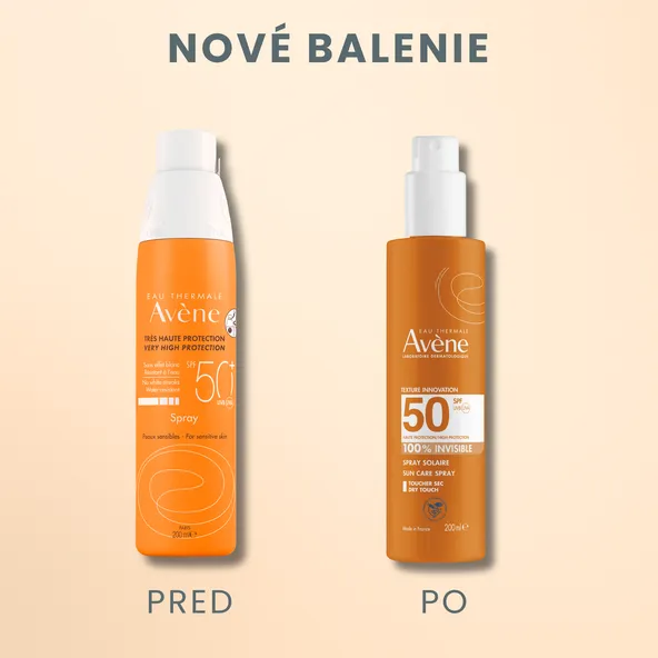 AVENE SUN Sprej SPF 50 na tvár a telo 200ml