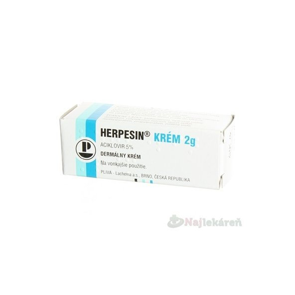HERPESIN KRÉM na liečbu oparov 2g