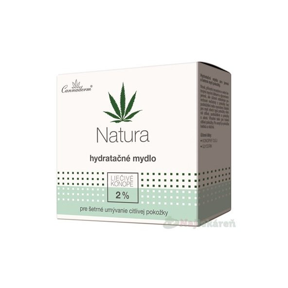 Cannaderm NATURA hydratačné mydlo 100ml