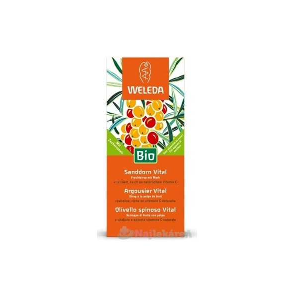 WELEDA Rakytníková šťava BIO (bez cukru), 200 ml
