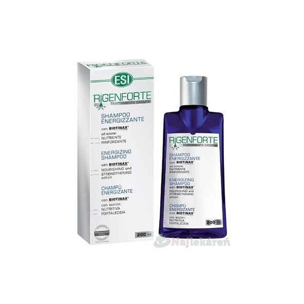 ESI RIGENFORTE energizujúci šampón 200ml proti vypadávaniu vlasov