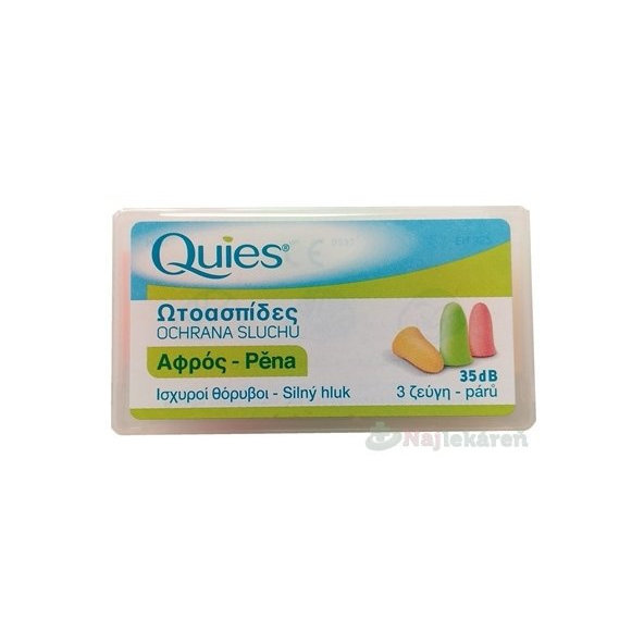 Quies Penové chrániče sluchu