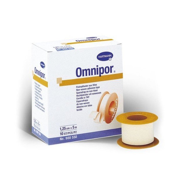 Omnipor fixačná náplasť z bielej netkanej textílie (1,25cmx5m) 1ks