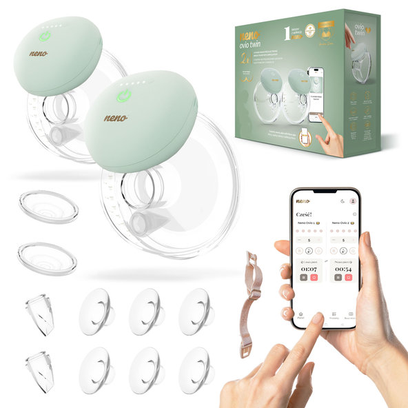 NENO Ovio Twin bezdrôtová hands-free odsávačka mlieka