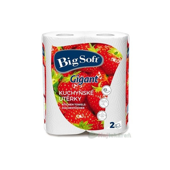 Big Soft Gigant Papierové kuchynské utierky kotúče  2ks
