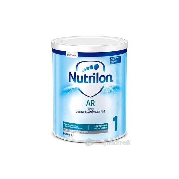 NUTRILON 1 AR špeciálne počiatočné mlieko pri grckaní (od narodenia), 800 g