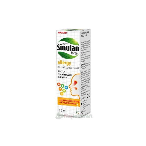 WALMARK Sinulan forte allergy nosový sprej 15ml