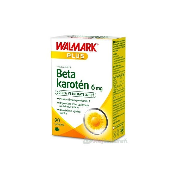 WALMARK Beta karotén 6 mg, cps 1x90 ks