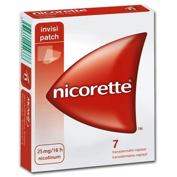 Nicorette invisipatch 25mg/16h náplasti proti fajčeniu 7ks