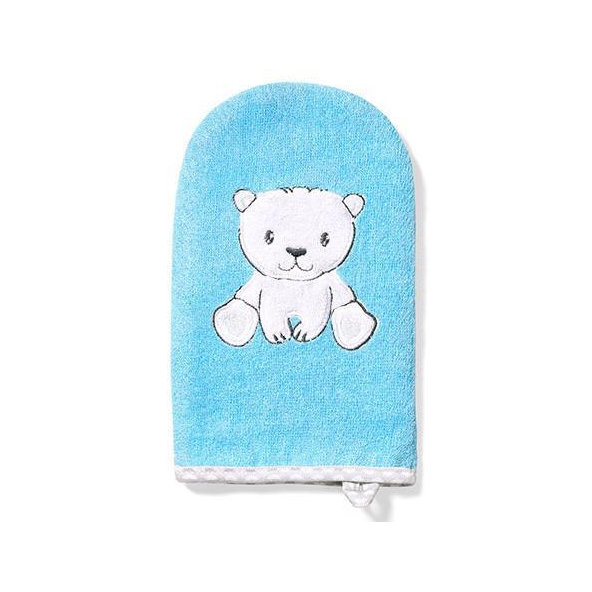 BABYONO Handrička na umývanie Bamboo - modrá