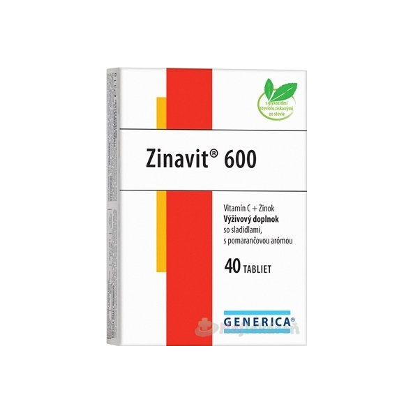 GENERICA Zinavit 600 s pomarančovou arómou