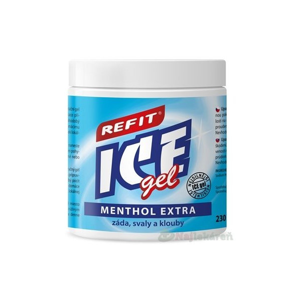 REFIT ICE GEL MENTHOL EXTRA, masážny gél 230 ml