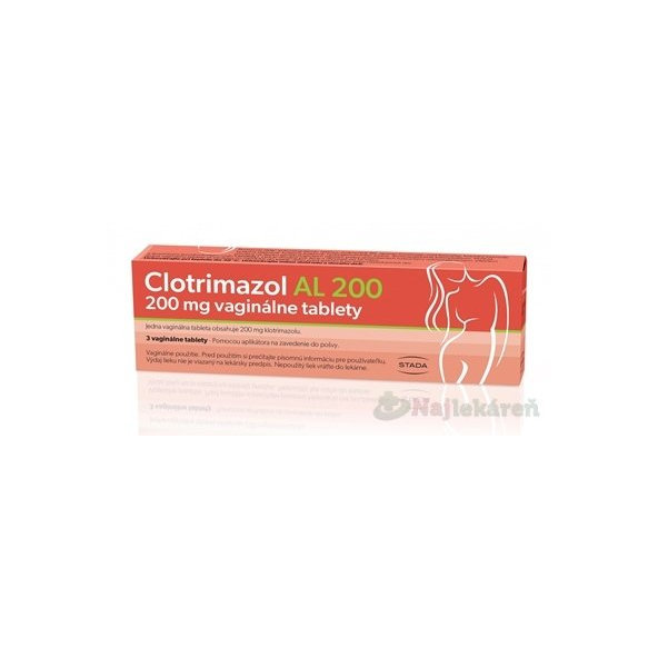 Clotrimazol AL 200 vaginálne tablety 200mg/3tbl