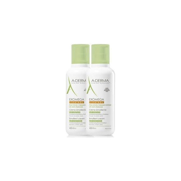 A-DERMA Exomega Control emolienčný krém 2x400ml