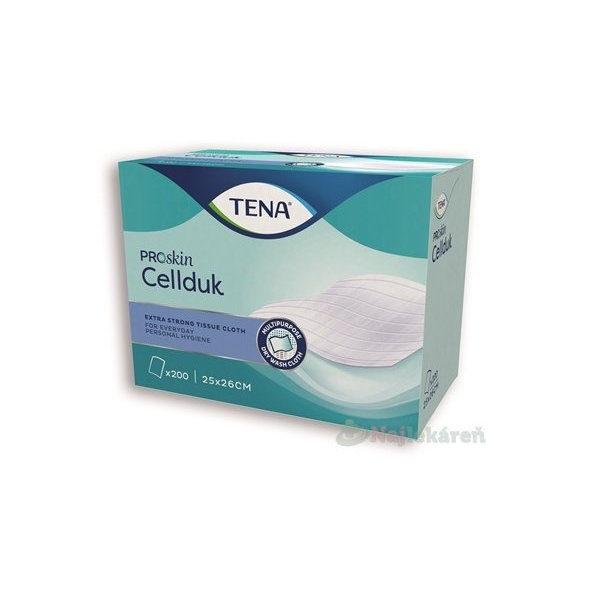 TENA Umývacie utierky cellduk 200ks