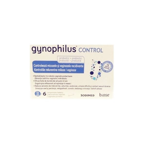 GYNOPHILUS CONTROL vaginálne tablety 6ks
