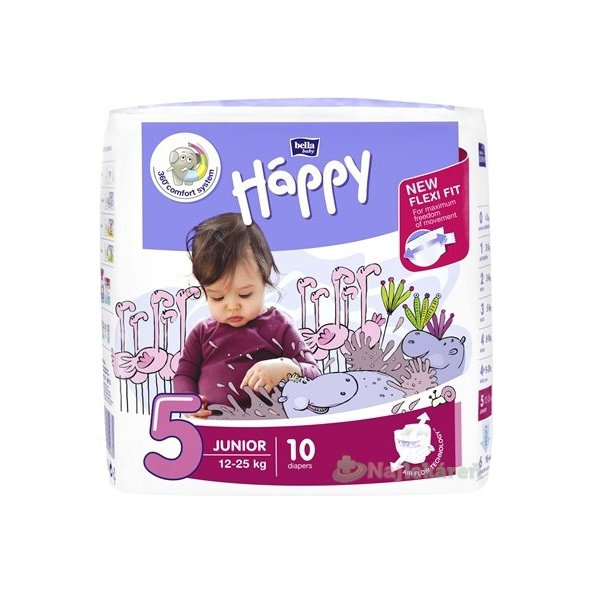Bella HAPPY 5 JUNIOR detské plienky 10ks