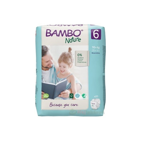 BAMBO 6 (16-30 kg) detské plienkové nohavičky 20 ks